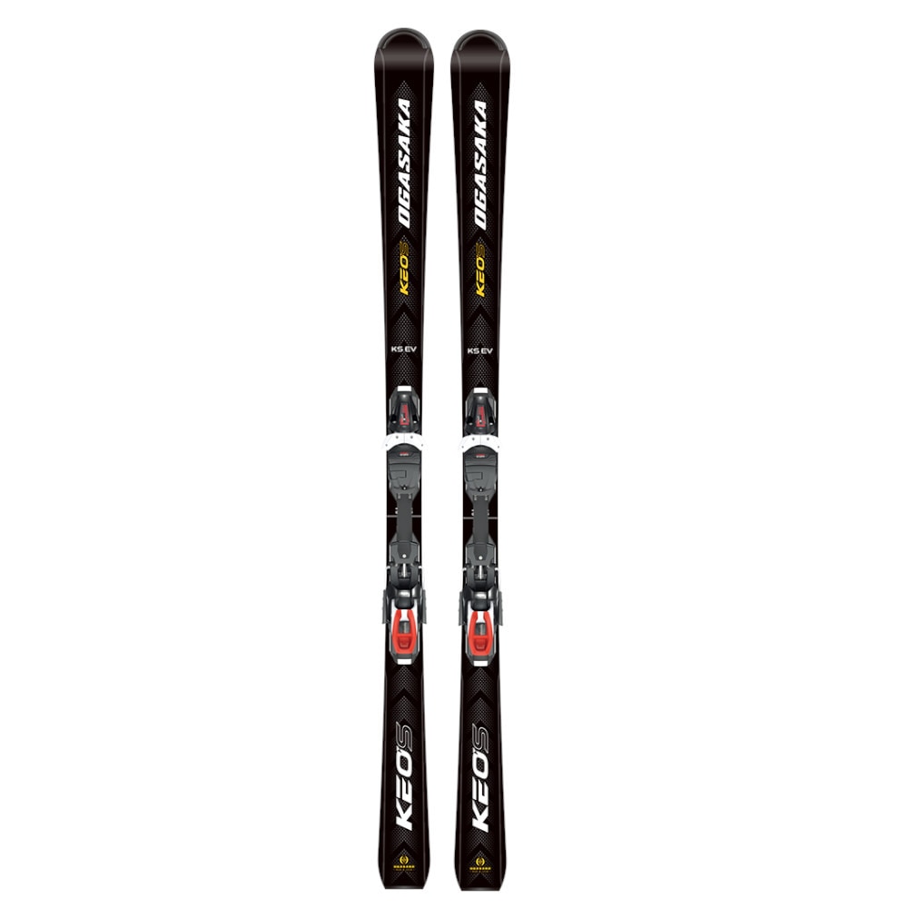 OGASAKAスキー板 ビンディング付属 セット 22-23 KEO'S KS-EV BK + チロリア PRD11 GW ブラック１６５0スキー・スノーボード板