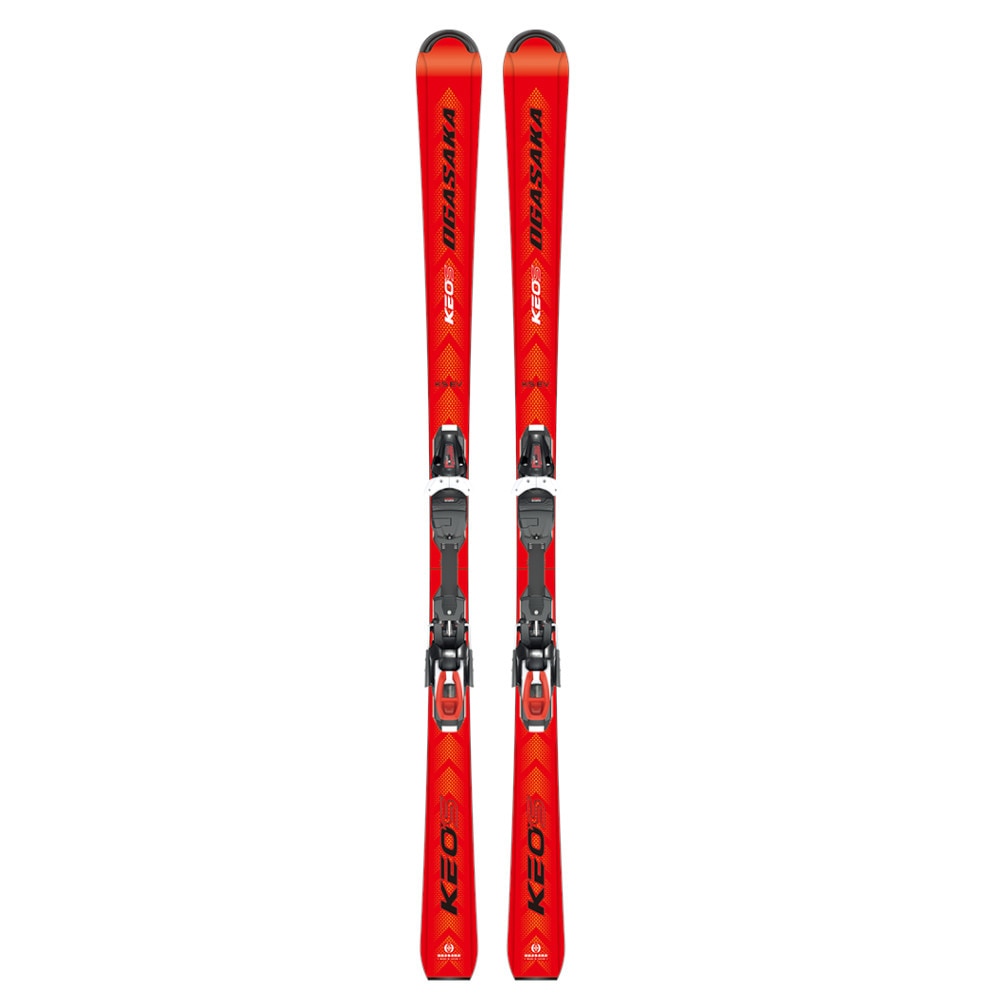 OGASAKA22-23 スキー板セット ビンディング付属 KEO'S KS-EV RD + PRD11 GW レッド１５０0スキー