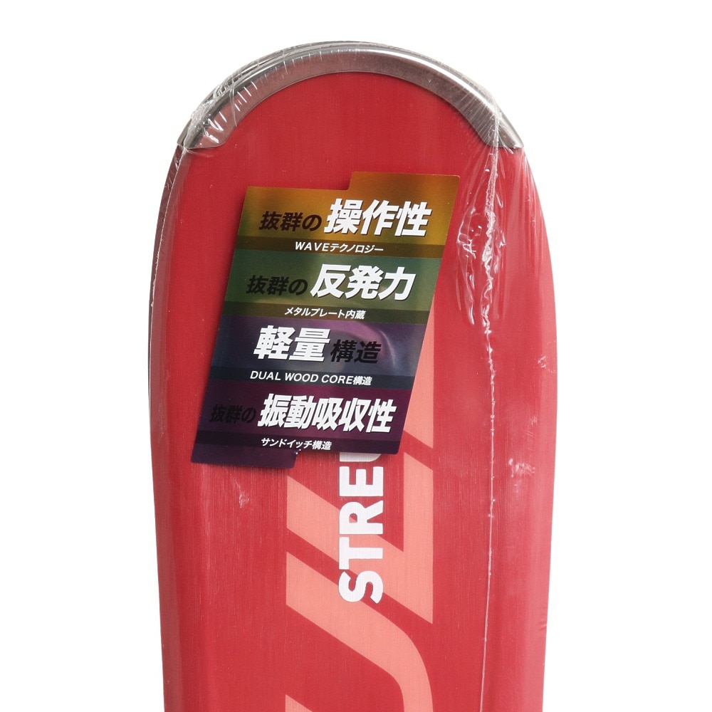 シュトロイレ（STREULE）（メンズ）スキー板ビンディング付属 23 RL-WAVE10TI+SLR10 ST22FG0009 RED