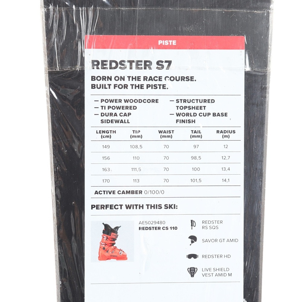 アトミック（ATOMIC）（メンズ）スキー板 ビンディングセット REDSTER S7+M 12 GW 24 AASS03264 RS S7 / M12GW