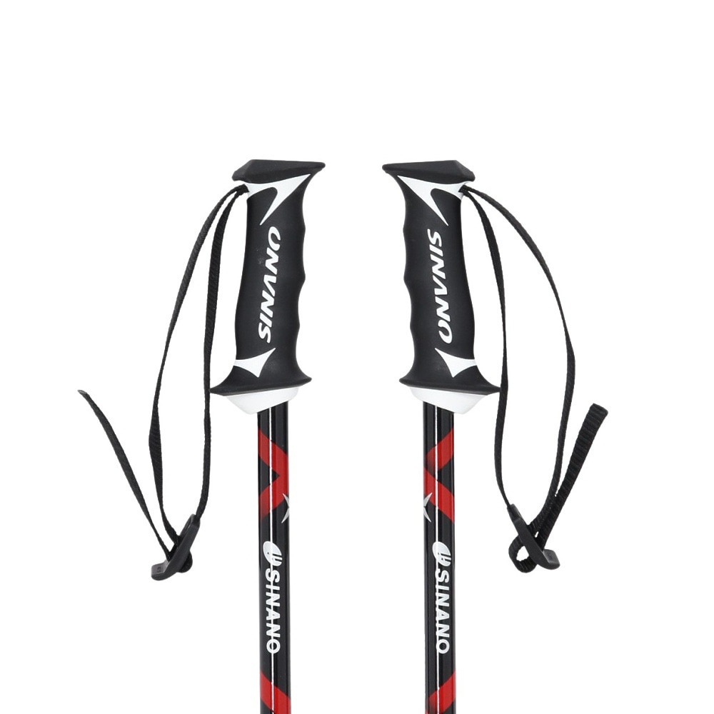 シナノ（SINANO）（メンズ、レディース）スキーポール 25ー26 フリーX AL BK