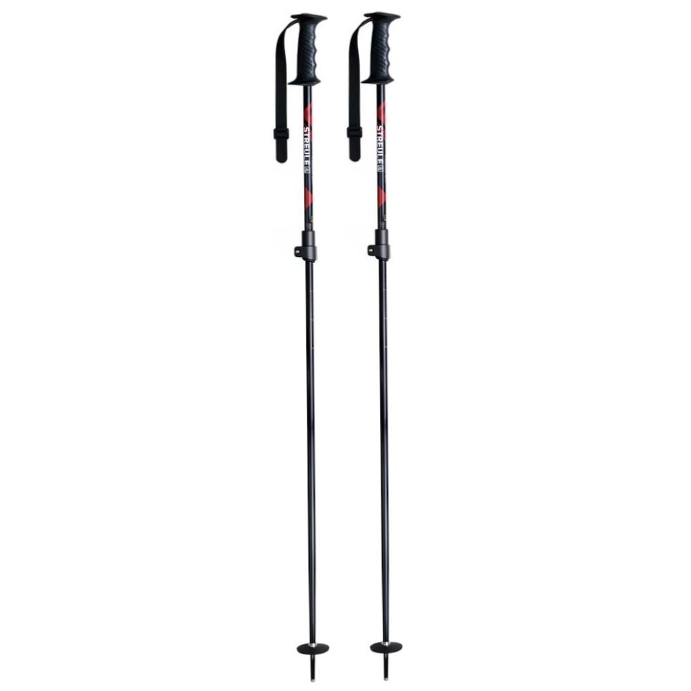 シュトロイレ（STREULE）（メンズ、レディース）スキーポール 25 ST-TL AL 100-125 ST24FG0022 BK/RD