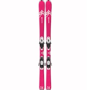 サロモン（SALOMON）（キッズ）ジュニア スキー板 セット ビンディング付属 20 QST LUX Jr M+C5GW 20 410052