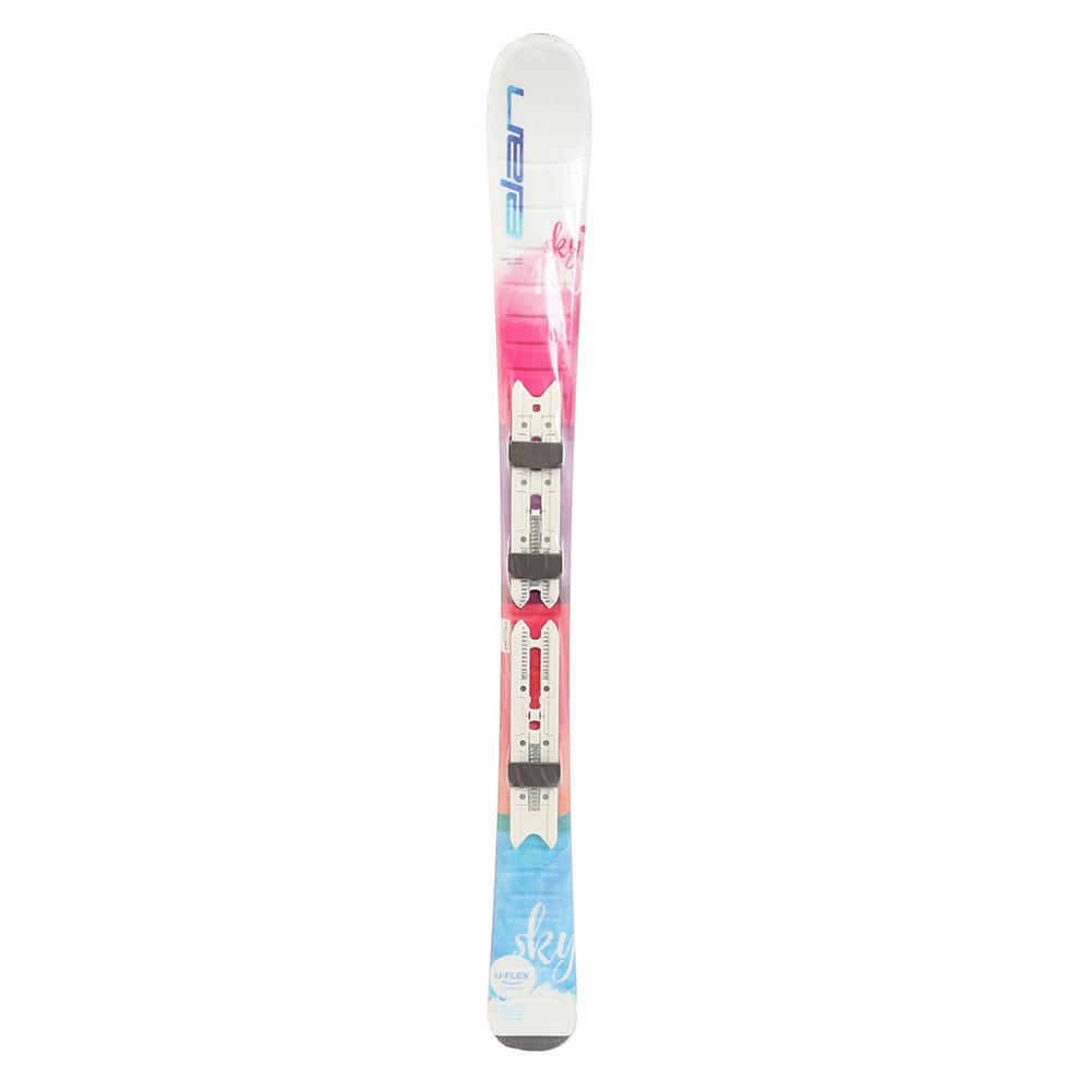 ELANジュニア スキー 板 セット ビンディング付属 SKY + EL 4.5AC WT ホワイト１３０115スキー・スノーボード板