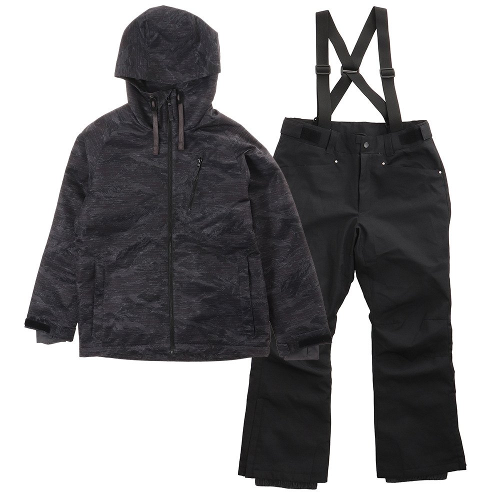 スキーウェア メンズ 上下セット Smart カモ スーツ Ab03wsb1229 Blk エアボーン ヴィクトリア