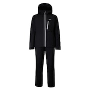 (メンズ)ツーラインカラージッパー ツーピース スキーウェア上下セット PSM242P41 BLACK