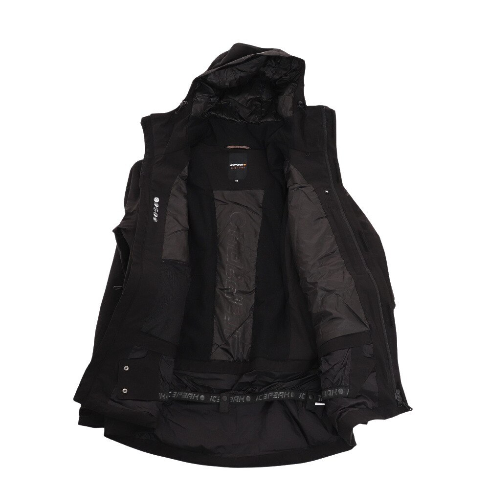 ＩＣＥＰＥＡＫ（メンズ）スキーウェア ジャケット ICEPEAK CARBON 256225505990 ブラック 防寒 ゲレンデ