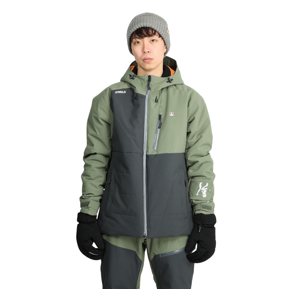 シュトロイレ（STREULE）（メンズ）スキー スキーウェア NOAH ジャケット ST22FW0017 KHK 防水 撥水 吸湿発熱