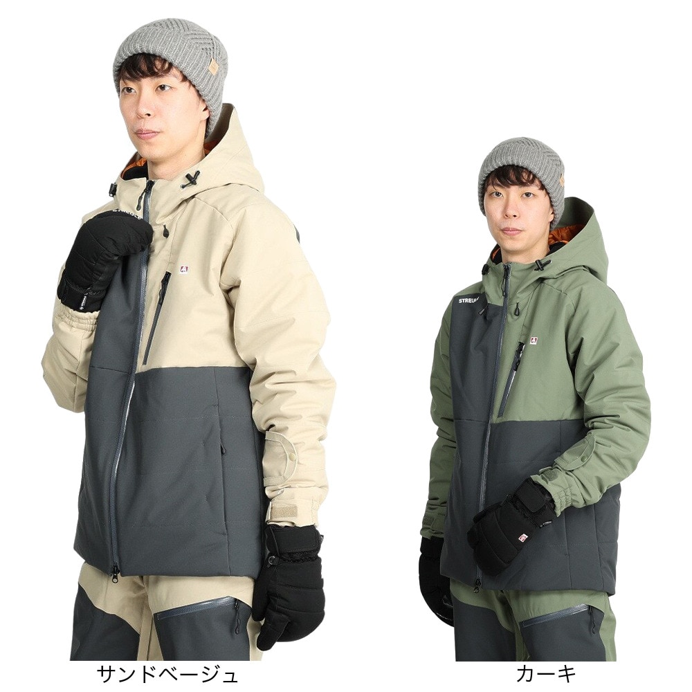 シュトロイレ（STREULE）（メンズ）スキー スキーウェア NOAH ジャケット ST22FW0017 KHK 防水 撥水 吸湿発熱