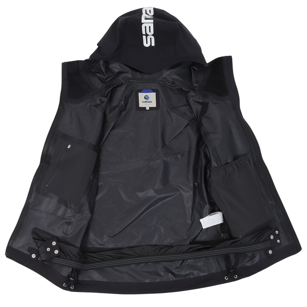 サマス（SAMAS）（メンズ）スキーウェア ジャケット SYMPATEX SHELL JACKET SM3QJN010001 BLK