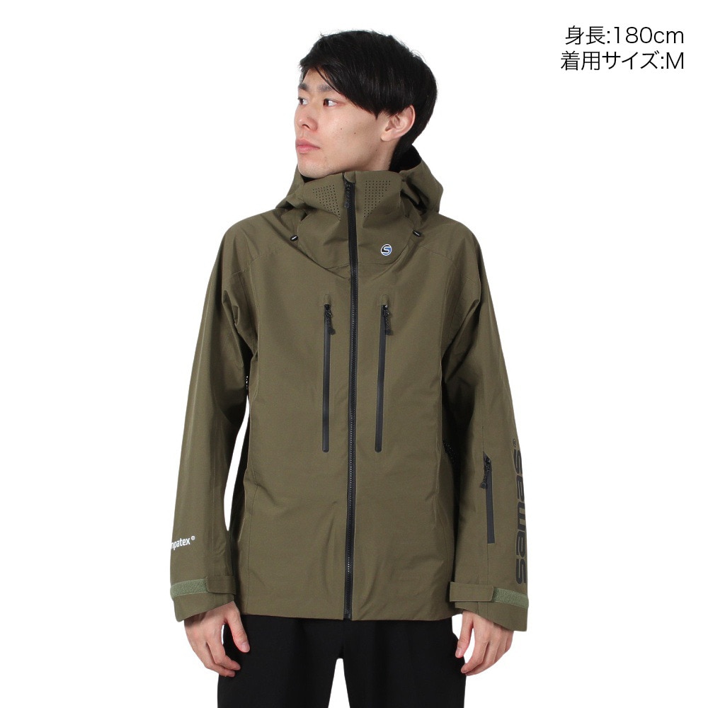サマス（SAMAS）（メンズ）スキーウェア ジャケット SYMPATEX SHELL JACKET SM3QJN010001 KHK