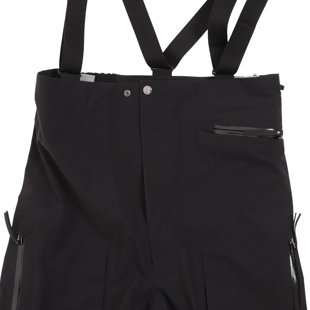 J.LINDEBERG（メンズ）スキーウェア パンツ ビブ ブラック 防水 防寒 防水 Aerial Bib Shell PT 074-77013-019