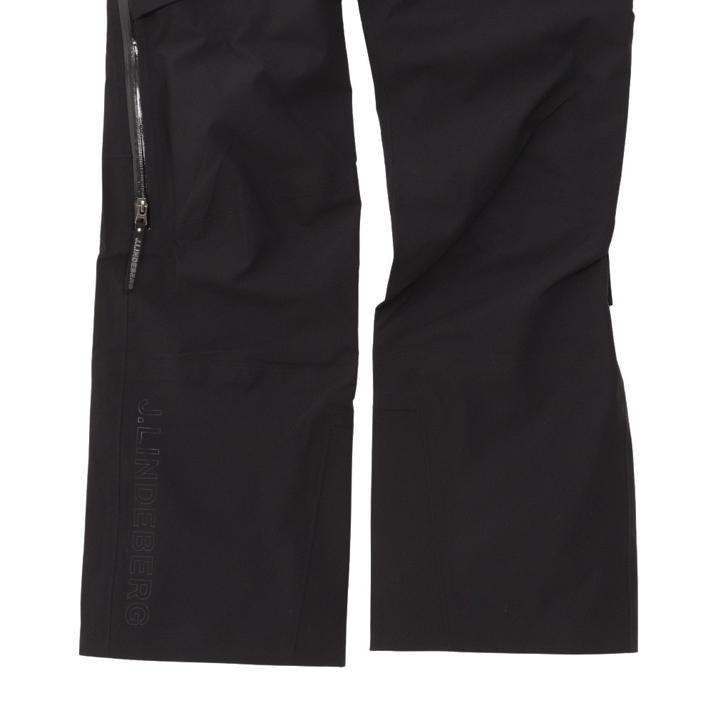 J.LINDEBERG（メンズ）スキーウェア パンツ ビブ ブラック 防水 防寒 防水 Aerial Bib Shell PT 074-77013-019