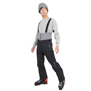 (メンズ)スキーウェア パンツ ビブ ブラック OMNIA スキーパンツ 074-77018