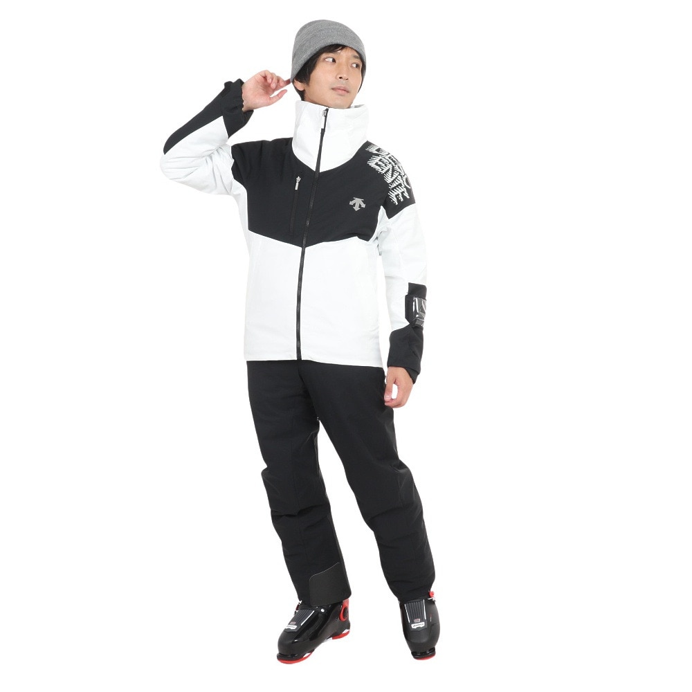 デサント（DESCENTE）（メンズ）スキーウェア パンツ ラクシングインシュレイテッドパンツ DWMWJD74 BLK