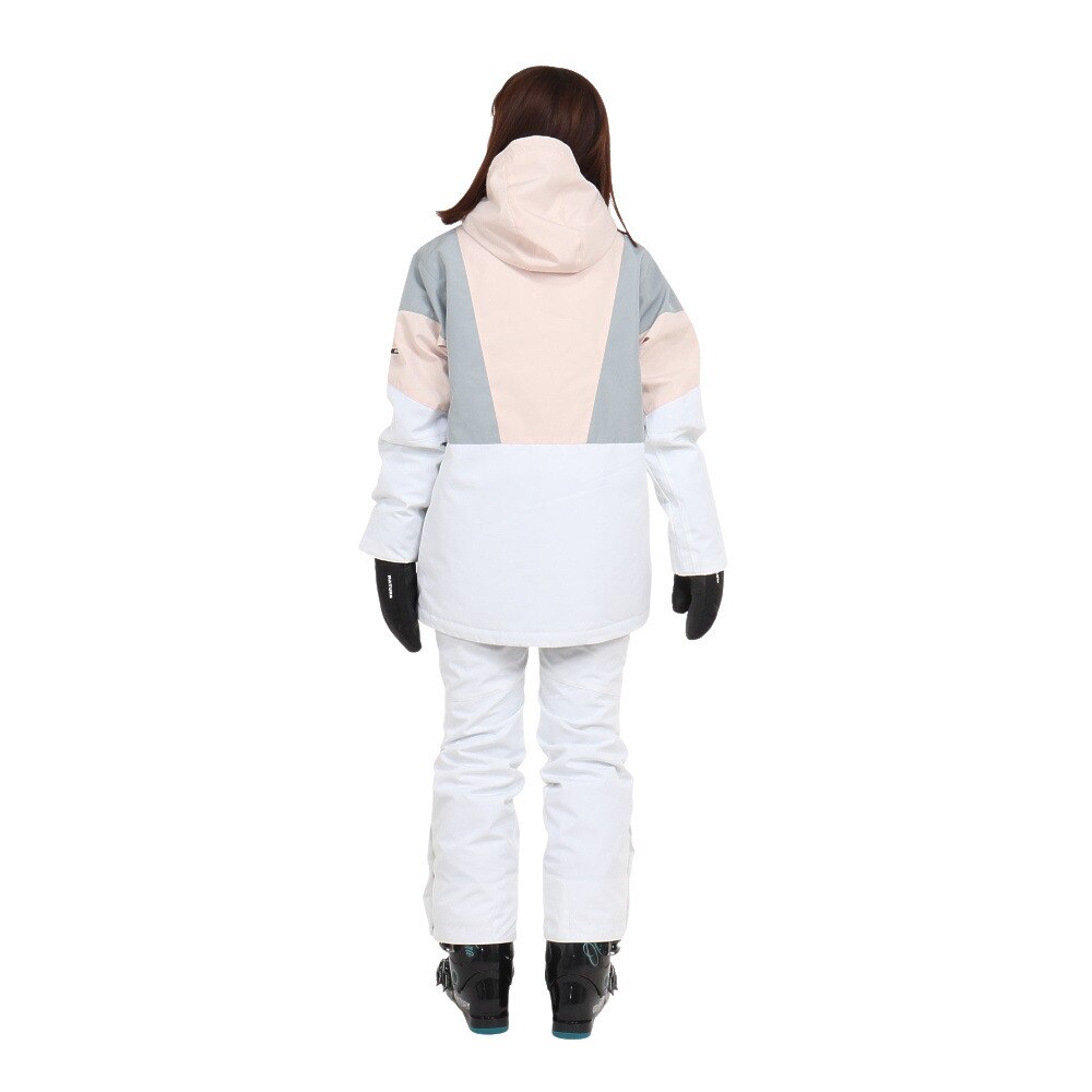 エアボーン（ARBN）（レディース）スキーウェア 上下セット セットアップ 23 VERTICAL-L スーツ AB33WW1401 COR ホワイト 撥水 抗菌防臭 消臭機能