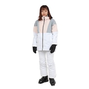 エアボーン（ARBN）（レディース）スキーウェア 上下セット セットアップ 23 VERTICAL-L スーツ AB33WW1401 COR ホワイト 撥水 抗菌防臭 消臭機能