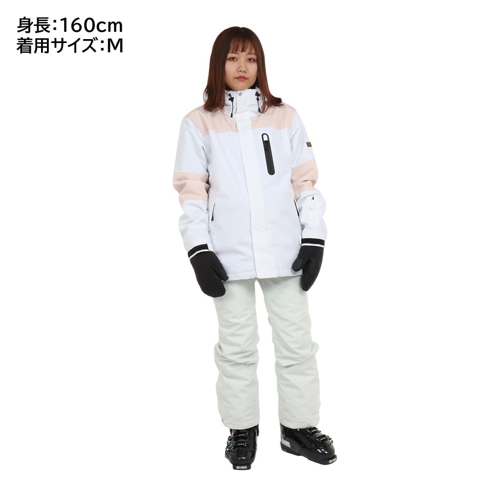 エアボーン（ARBN）（レディース）スキーウエア 上下セット セットアップ 23 STYLISH-L スーツ AB33WW1402 WHT