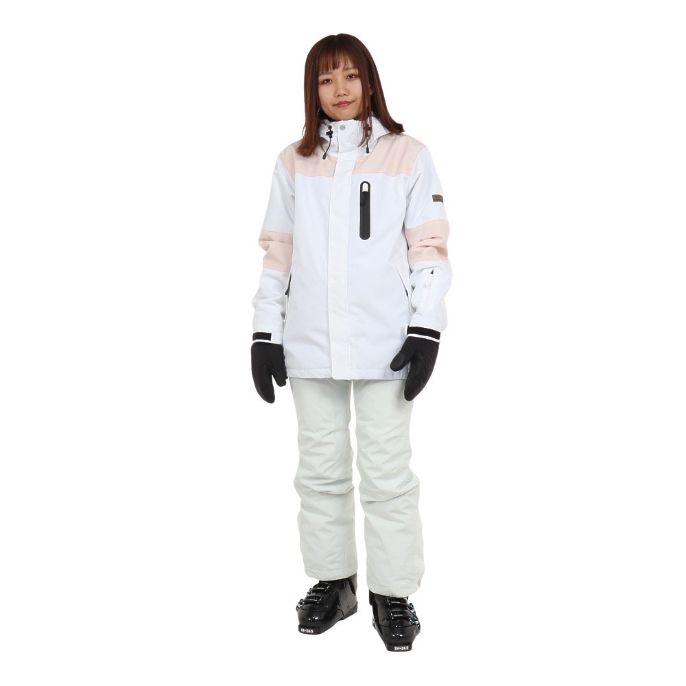 エアボーン（ARBN）（レディース）スキーウエア 上下セット セットアップ 23 STYLISH-L スーツ AB33WW1402 WHT