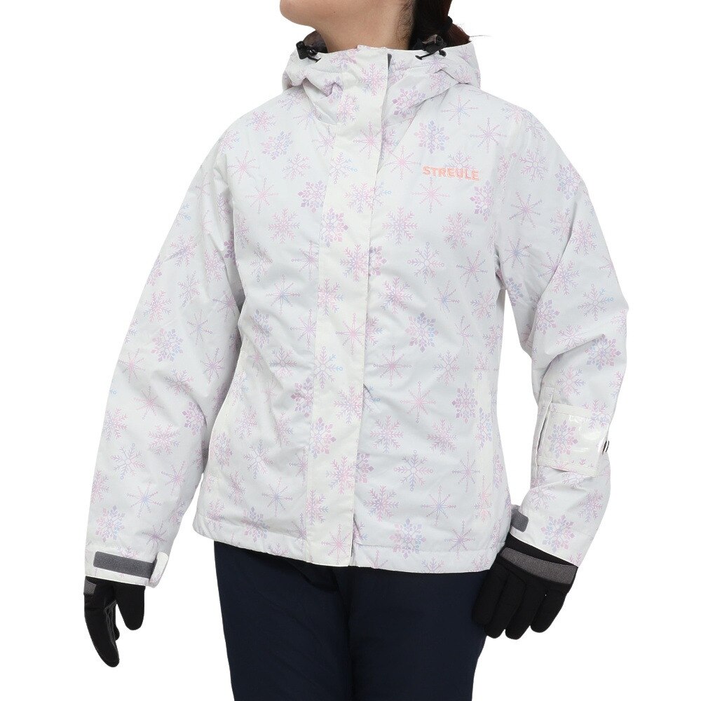シュトロイレ（STREULE）（レディース）スキーウェア スノーフレークスーツ 上下セット ST23FW0033 WHT