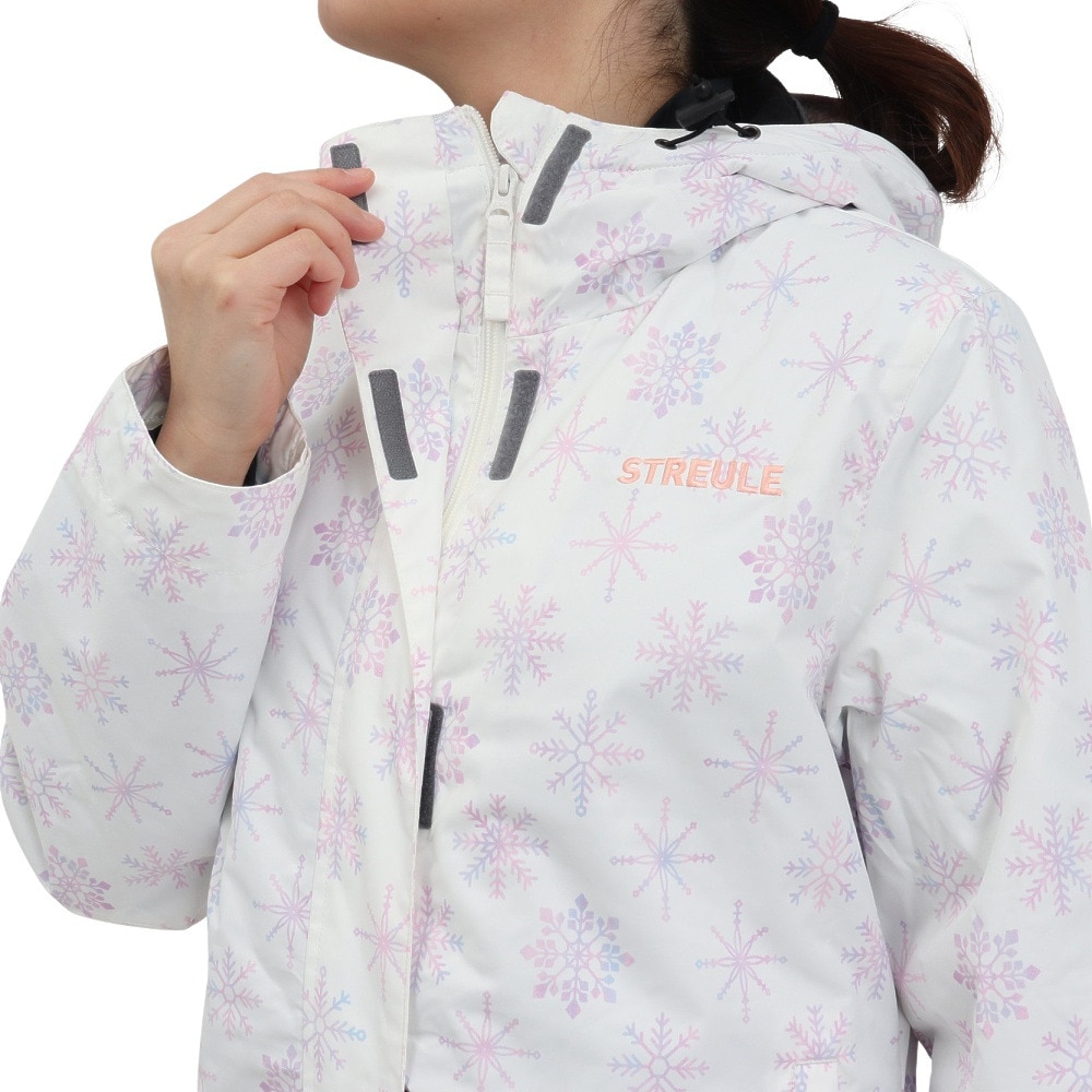 シュトロイレ（STREULE）（レディース）スキーウェア スノーフレークスーツ 上下セット ST23FW0033 WHT