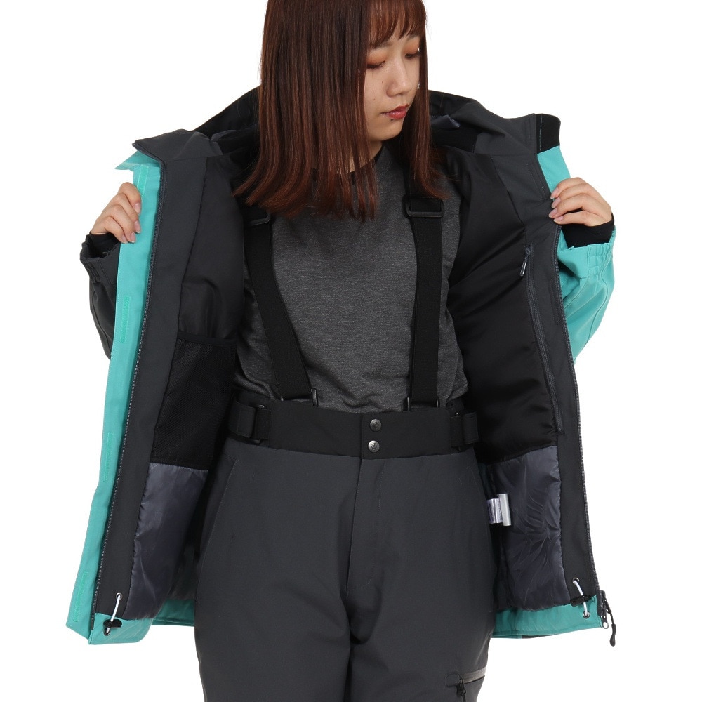 シュトロイレ（STREULE）（レディース）スキー スキーウェア LALA ジャケット ST22FW0021 TEAL 防水 撥水 吸湿発熱 