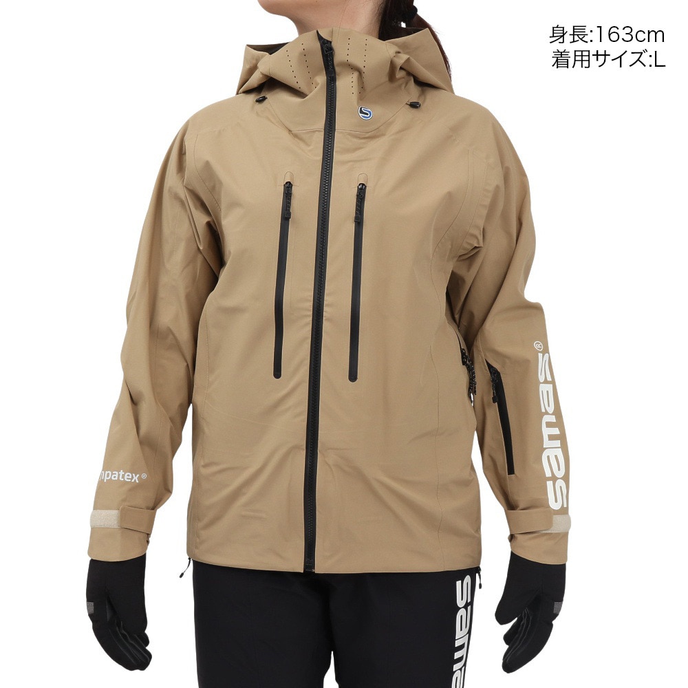サマス（SAMAS）（レディース）スキーウェア ジャケット SYMPATEX SHELL JACKET SM3QHN030003 BEG