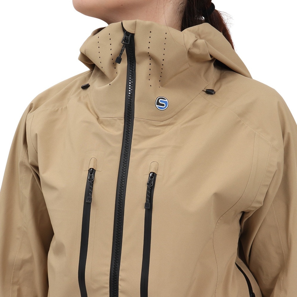 サマス（SAMAS）（レディース）スキーウェア ジャケット SYMPATEX SHELL JACKET SM3QHN030003 BEG