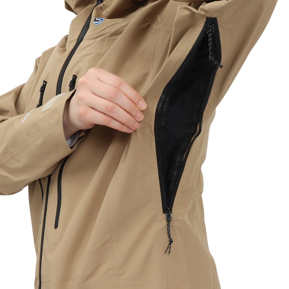 サマス（SAMAS）（レディース）スキーウェア ジャケット SYMPATEX SHELL JACKET SM3QHN030003 BEG