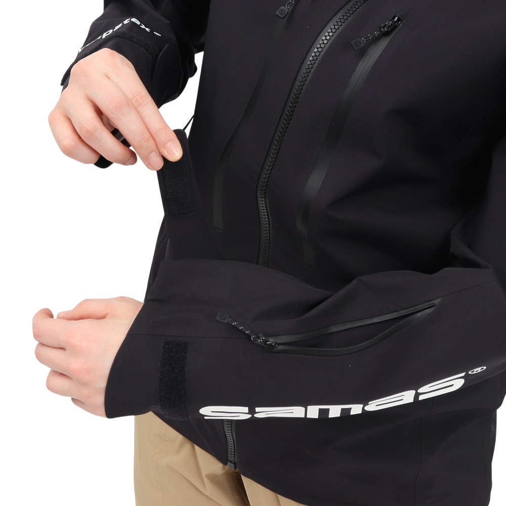 サマス（SAMAS）（レディース）スキーウェア ジャケット SYMPATEX SHELL JACKET SM3QHN030003 BLK