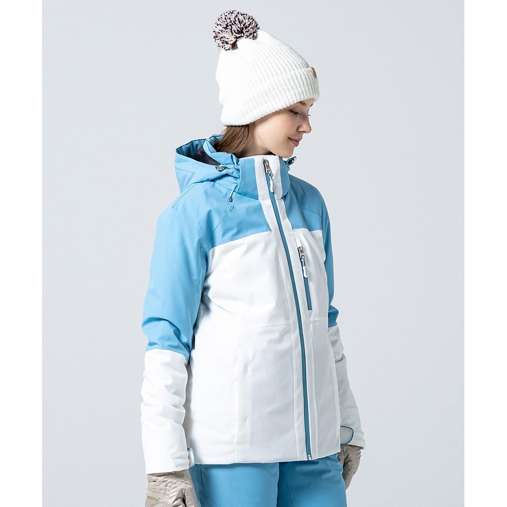 フェニックス（PHENIX）（レディース）スキーウェア バイカラーブロックジャケット ESW25OT62WHITE