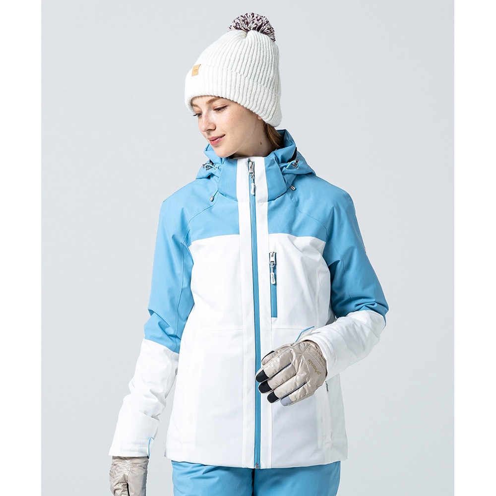 フェニックス（PHENIX）（レディース）スキーウェア バイカラーブロックジャケット ESW25OT62WHITE