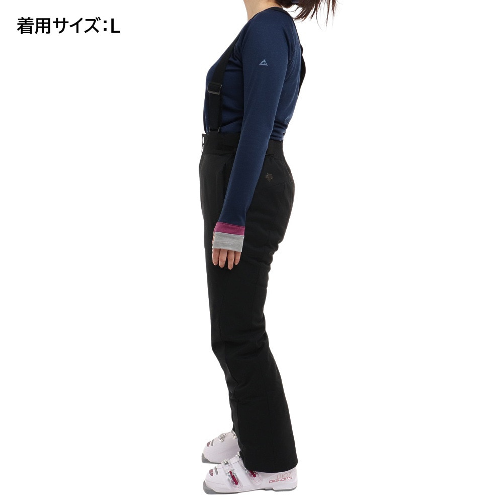 デサント（DESCENTE）（レディース）22-23 スキー パンツ スキーウェア ラクシングパンツ DWWUJD76X BLK ブラック ウェスト調節 保温