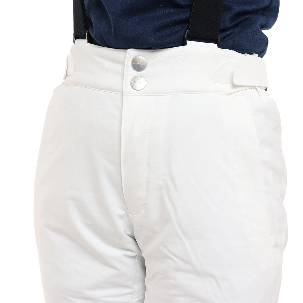 デサント（DESCENTE）（レディース）22-23 スキー パンツ スキーウェア ラクシングパンツ DWWUJD76X SPW ホワイト ウェスト調節 保温