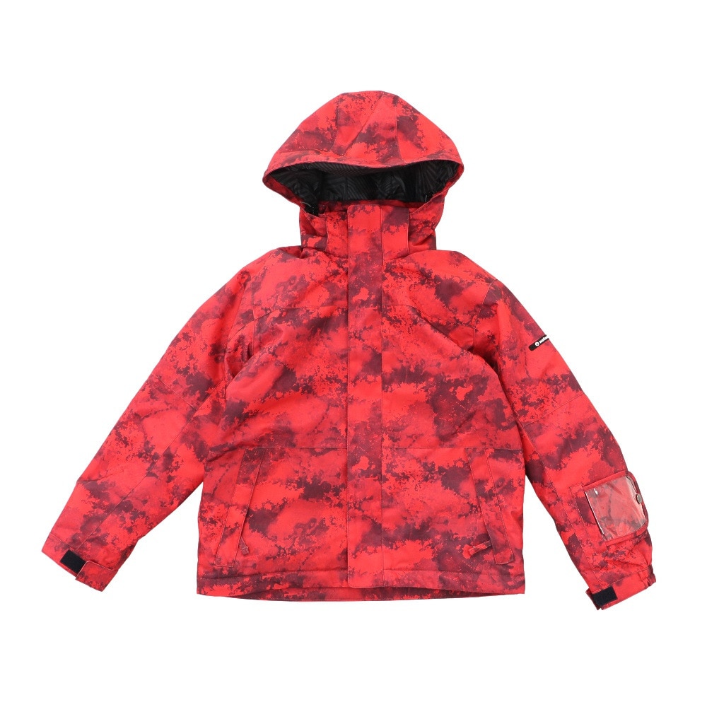 エアボーン（ARBN）（キッズ）スキーウェア キッズ 上下セット ジュニア スノーウェア 22 TIEDYE AB23WW1344J RED 120  130 140 150 160