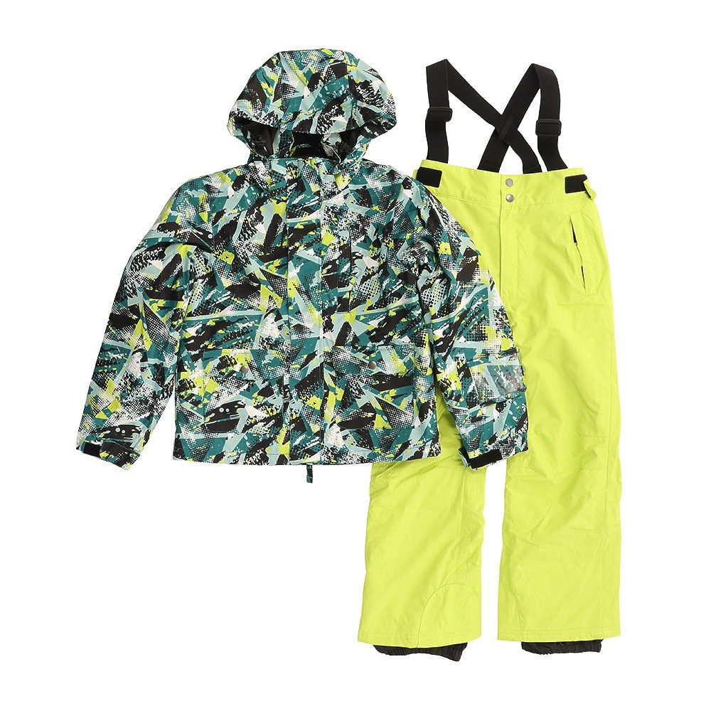 その他ブランド（OTHER BRAND）（キッズ）スキーウェア 上下セット ボーイズ クラッシュスーツ 321Z2HHV5117FGRN 120 130 140 150 160★★★