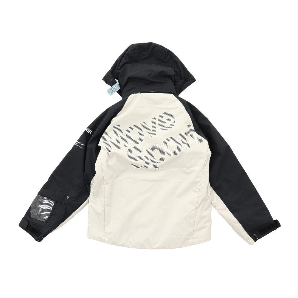デサント（DESCENTE）（キッズ）スキーウェア スキースーツ 上下セット ボーイズ ジュニア DWJQJH01 PRT ホワイト 130 140 150 160 防水 撥水 透湿 丸洗い