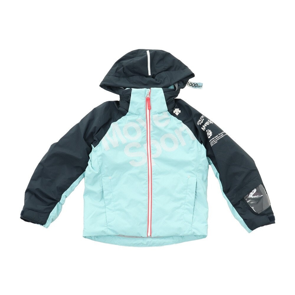 デサント（DESCENTE）（キッズ）スキーウェア キッズ 上下セット ジュニア スキースーツ DWJQJH01 MGN 雪遊び ウェア