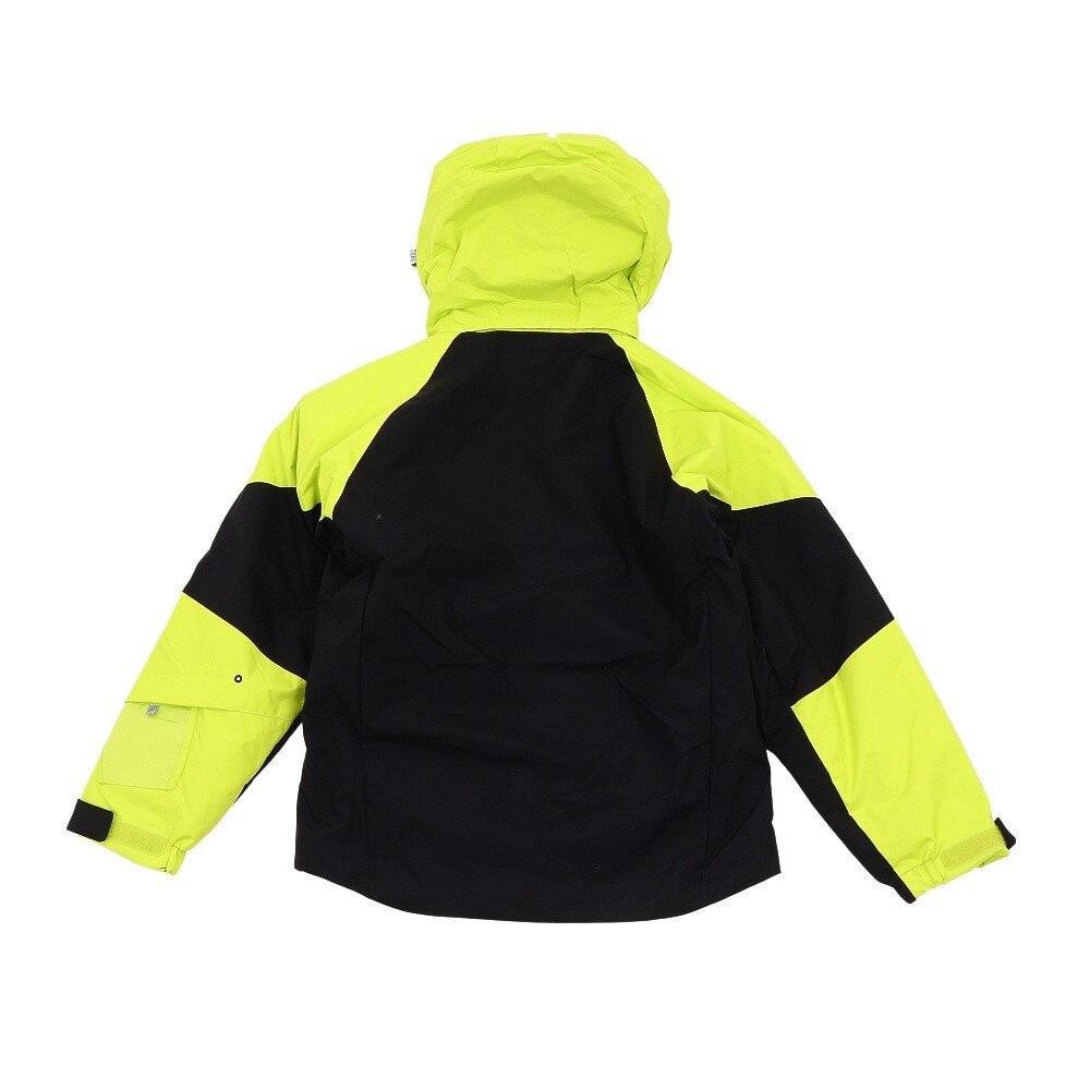 デサント（DESCENTE）（キッズ）スキーウェア スキースーツ 上下セット ボーイズ DWJSJH05 BLK イエロー×ブラック 130 140 150 160 防水 撥水 透湿 丸洗い