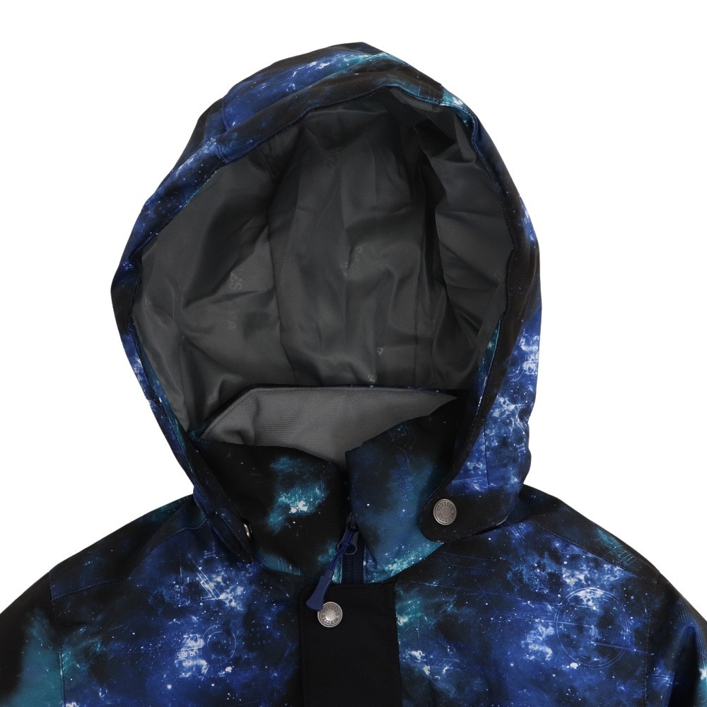 レセーダ（RESEEDA）（キッズ）スキーウエア JUNIOR SUIT RES75010 735S637 ブラック 宇宙柄 サイズ調整 スキー スノーボード 雪遊び