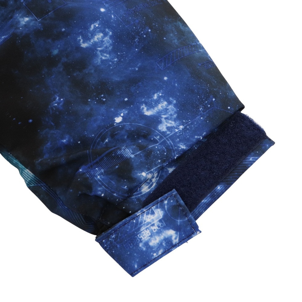 レセーダ（RESEEDA）（キッズ）スキーウエア 上下セット TODDLER SUIT トドラースーツ RES55003 735S637 宇宙柄 ブルー 抗菌 サイズ調整 スキー スノボ 雪遊び