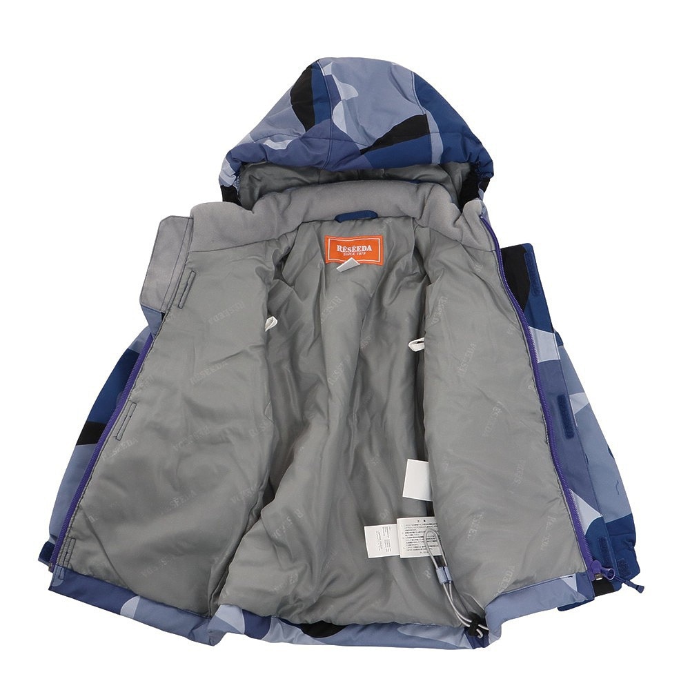 レセーダ（RESEEDA）（キッズ）スキーウエア 上下セット TODDLER SUIT トドラースーツ RES55004 697C333 BLU LIM 抗菌 サイズ調整 スキー スノーボード 雪遊び