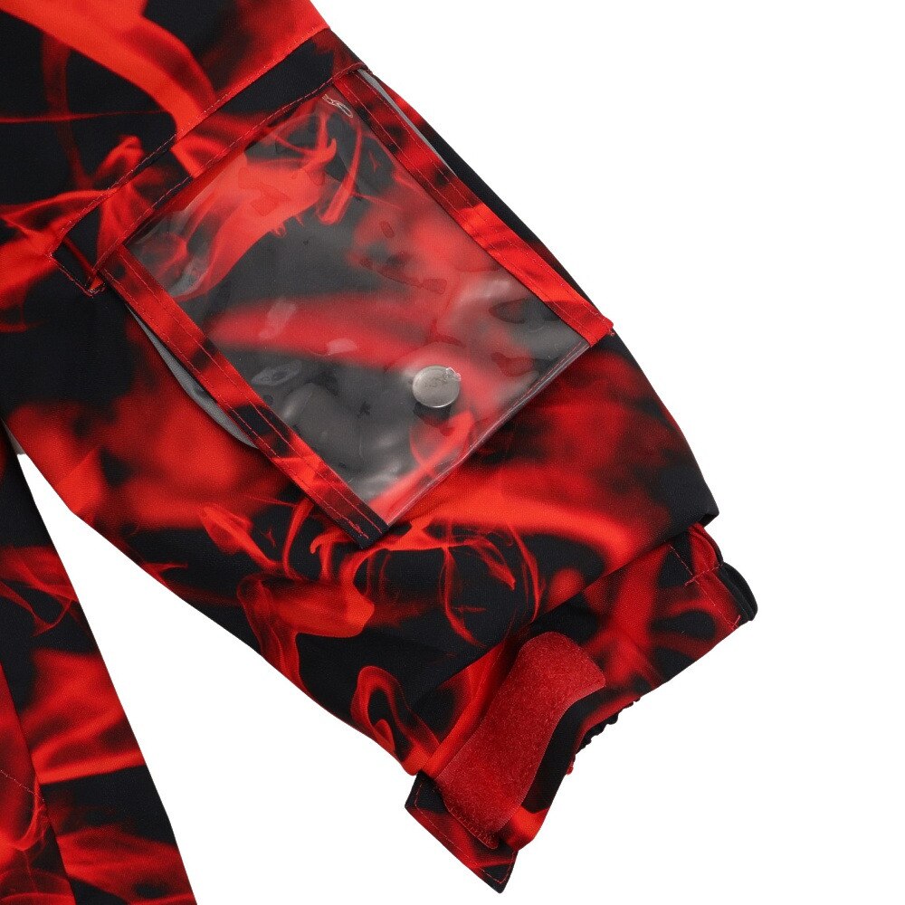レセーダ（RESEEDA）（キッズ）スキーウエア 上下セット JUNIOR SUIT ジュニアスーツ RES75002 056K009 RED BLK 抗菌 サイズ調整 スキー スノーボード 雪遊び