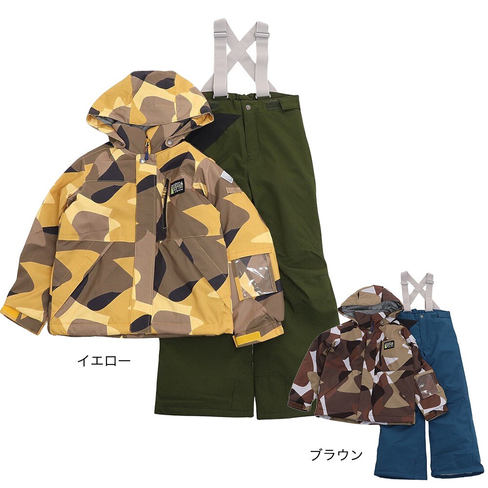 Burton 子ども用迷彩柄ウェア 上下セット Sサイズ Mサイズ Amazon.co