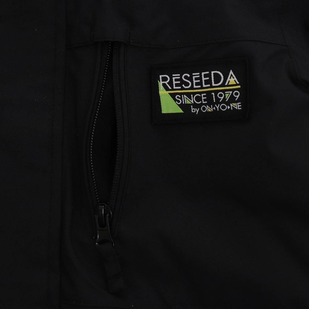 レセーダ（RESEEDA）（キッズ）スキーウエア 上下セット JUNIOR SUIT ジュニアスーツ RES75500 009147 BLK BEG 抗菌 サイズ調整 スキー スノーボード 雪遊び