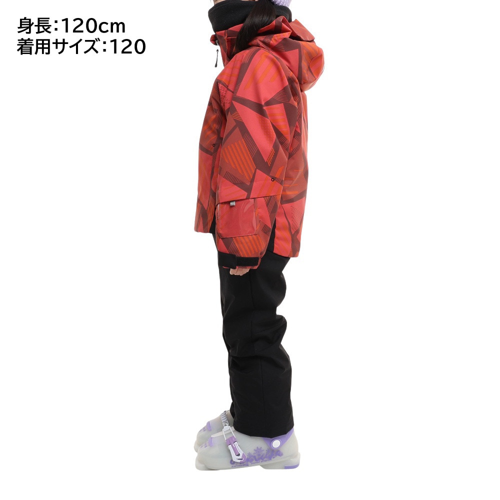 デサント（DESCENTE）（キッズ）ジュニア スキースーツ 上下セット DWJUJH04X RED レッド サイズ調整 防水透湿 撥水