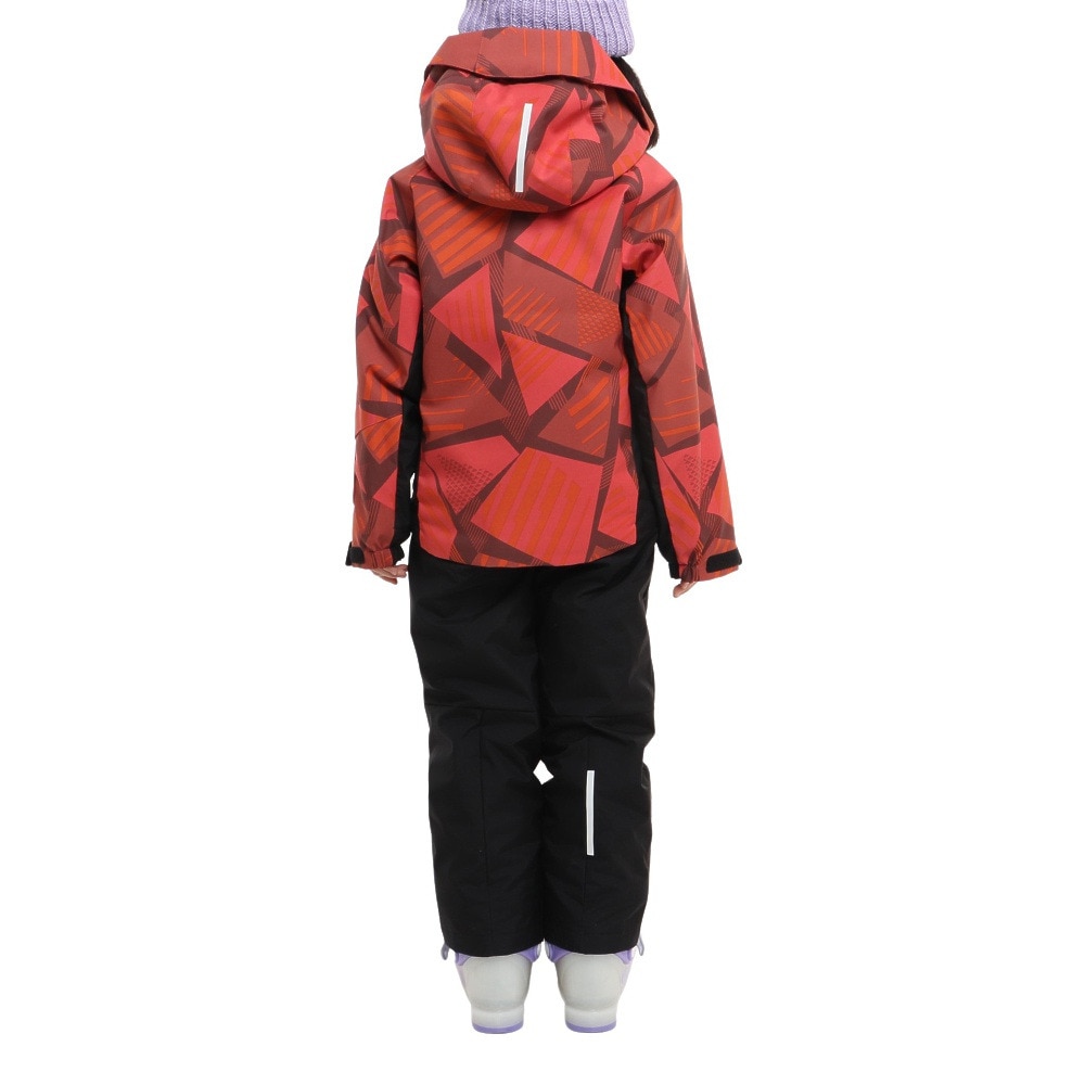 デサント（DESCENTE）（キッズ）ジュニア スキースーツ 上下セット DWJUJH04X RED レッド サイズ調整 防水透湿 撥水