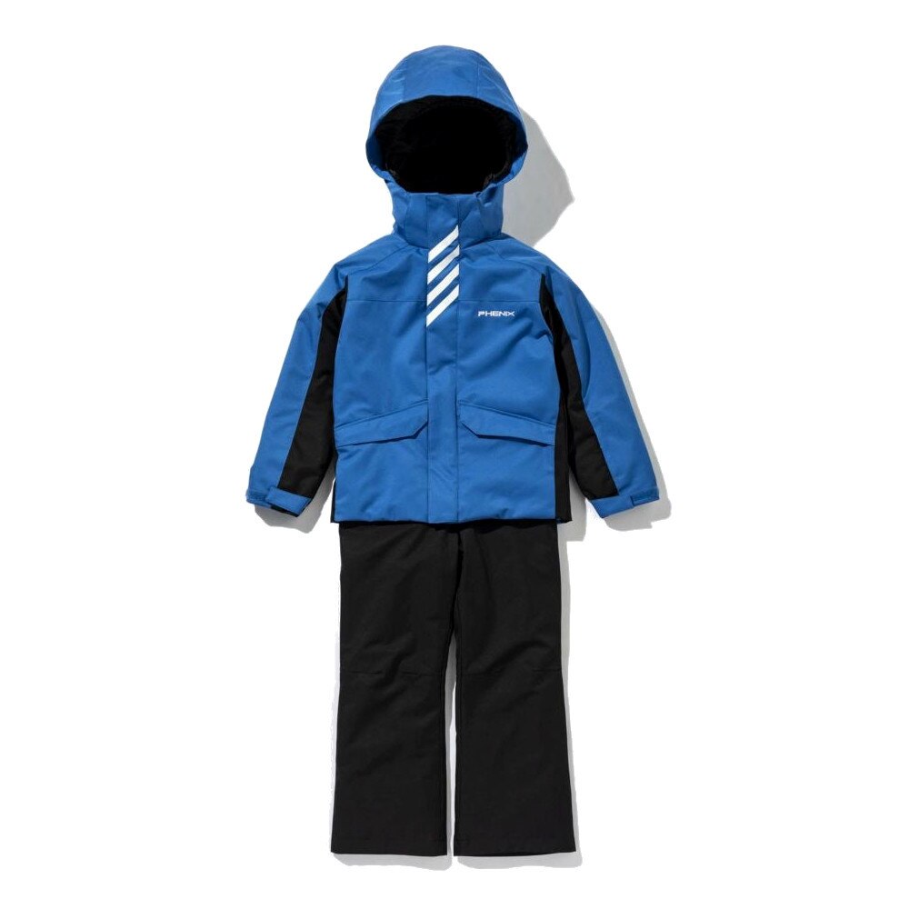 フェニックス（PHENIX）（キッズ）ジュニア スキーウェア 上下セット BLIZZARD Jr TWO-PIECE ESB222P11 BLUE ブルー サイズ調整 雪あそび