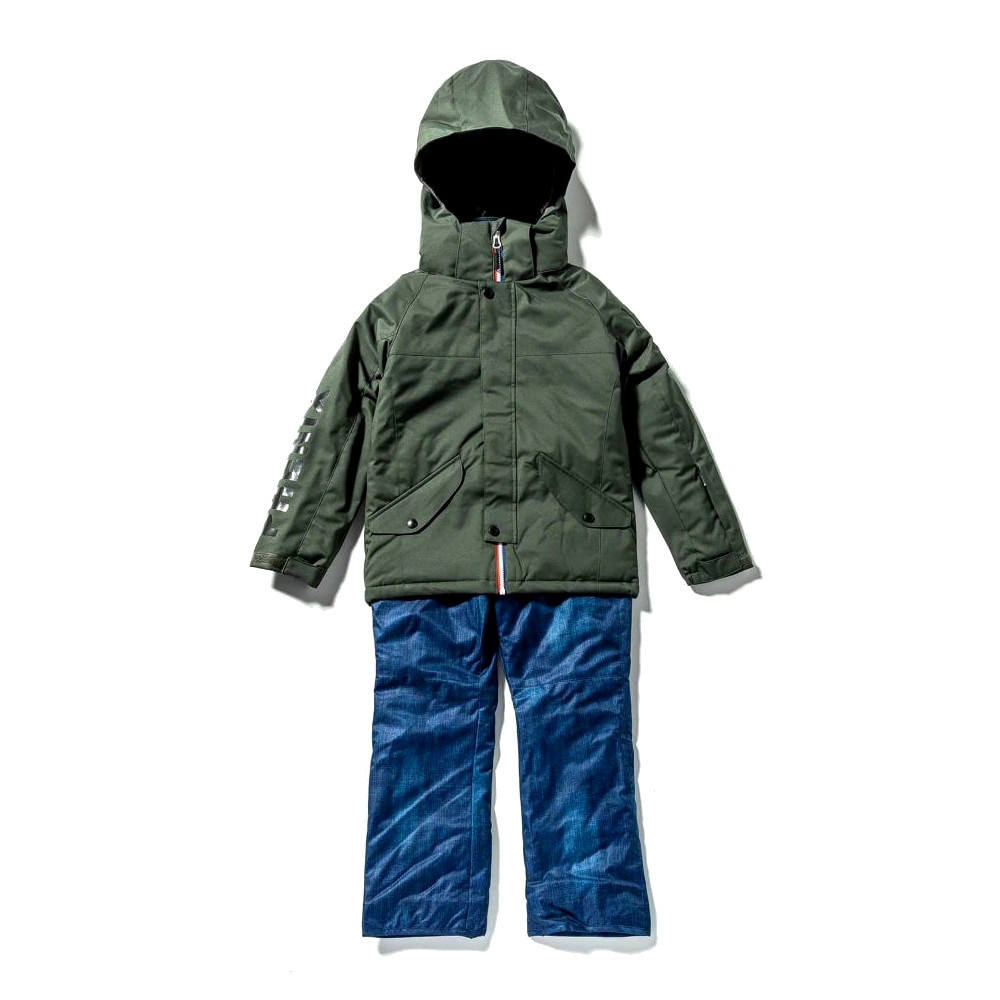 フェニックス（PHENIX）（キッズ）ジュニア スキーウェア 上下セット MZ-P Jr TWO-PIECE ESB222P21 KHAKI カーキ サイズ調整 雪あそび