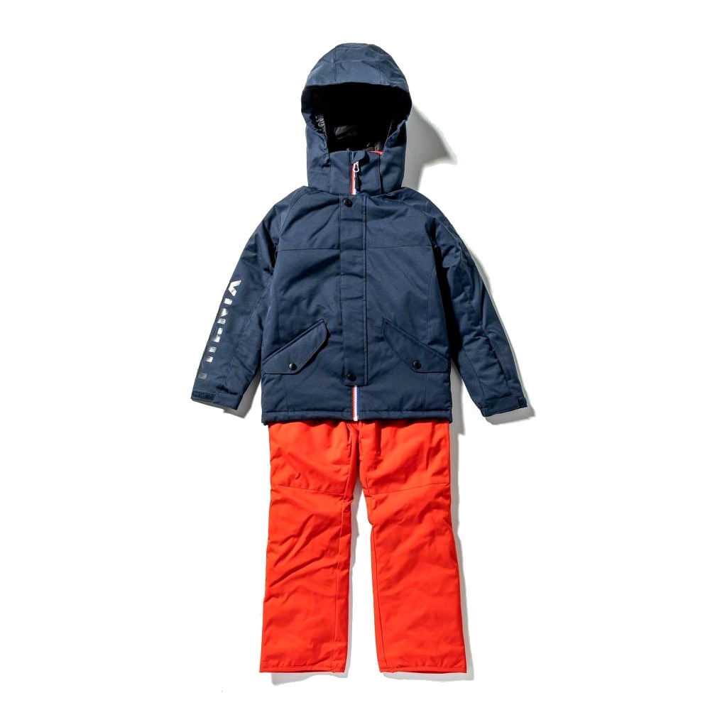 フェニックス（PHENIX）（キッズ）ジュニア スキーウェア 上下セット MZ-P Jr TWO-PIECE ESB222P21 NVY ネイビー サイズ調整 雪あそび